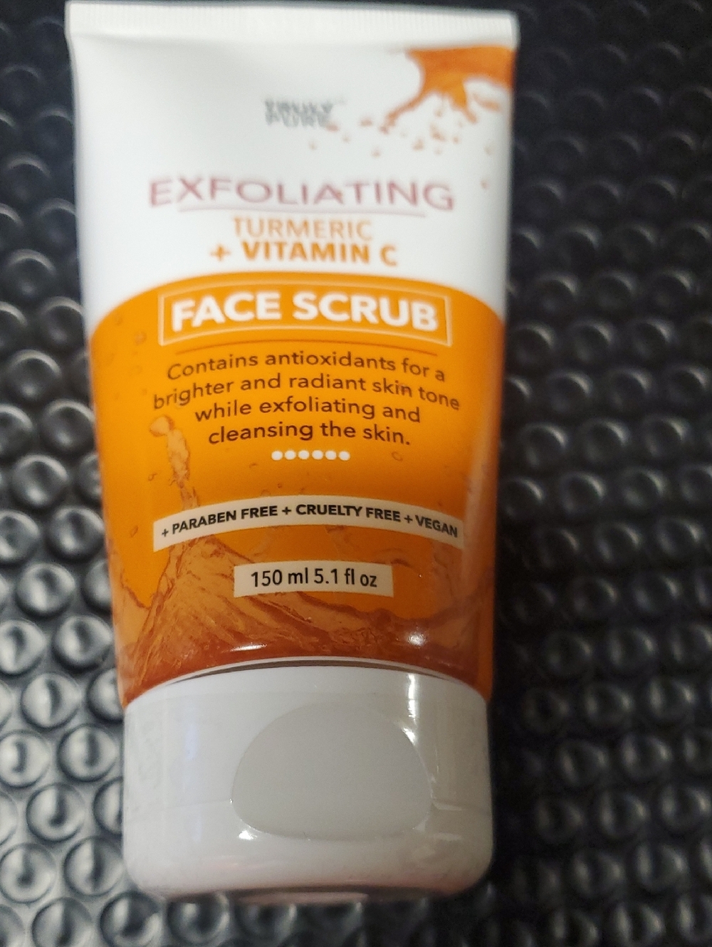 Turmeric + Vitamin C Face Scrub — Orange Exfoliating Cleanser